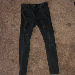 Grayish Black TOPSHOP JEANS worn twice